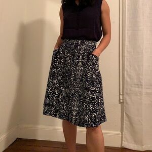 Harlowe and Graham A-Line Skirt with Pockets